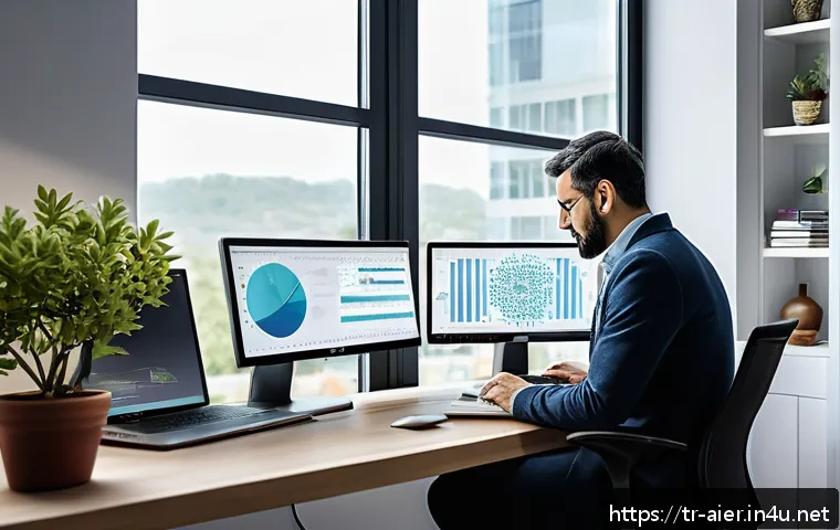 딥러닝 모델의 하이퍼파라미터 최적화 - A professional and modern workspace showing a Turkish data scientist analyzing deep learning model t...